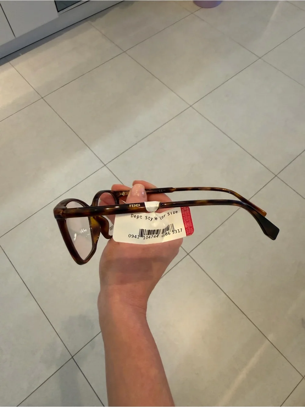 Fendi FF 0466/G Tortoise Cat-Eye Eyeglasses NWT